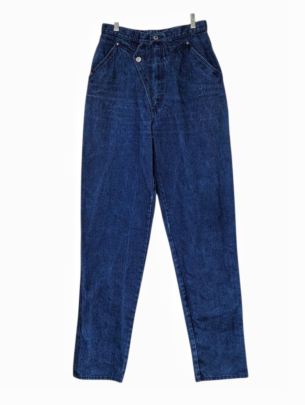 Vintage 80s Blaze Riding Gear High-Waisted Jeans 100% Cotton Marbled Wash  13/31
